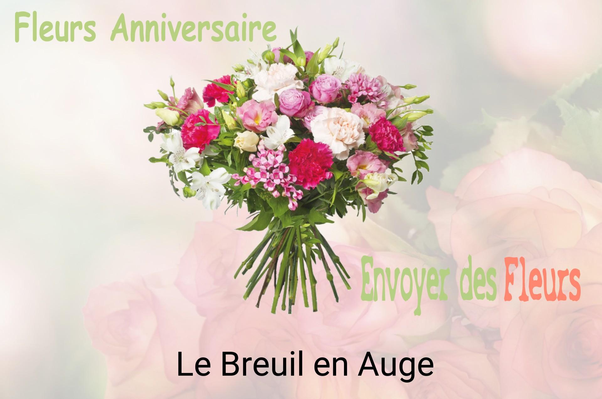 Bouquet de fleurs d’anniversaire livré à Le Breuil-en-Auge